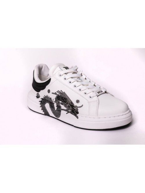 JOHN RICHMOND 14020/CP A BIANCO CALF LEATHER MADE IN ITALY