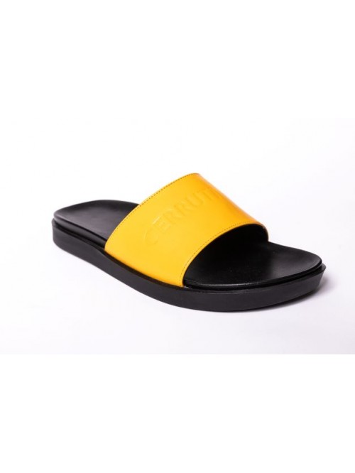 CERRUTI 1881 CSSU00808M YELLOW MAN SANDALS COW LEATHER