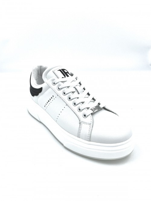JOHN RICHMOND 18130 ACTION LEATHER BIANCO MADE IN ITALY