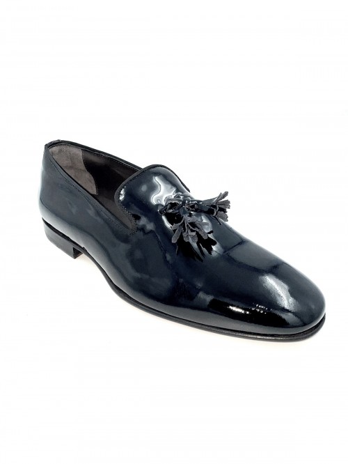 G.PAPADOPGAMVROS P51N VERNICE NERO MADE IN ITALY