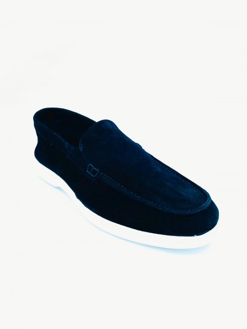 G.PAPADOGAMVROS S103 CAMOSCIO BLU MADE IN ITALY