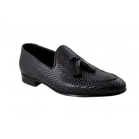 G.Papadogamvros CUOIO 31-03 INTRECCIO NERO MADE IN ITALY
