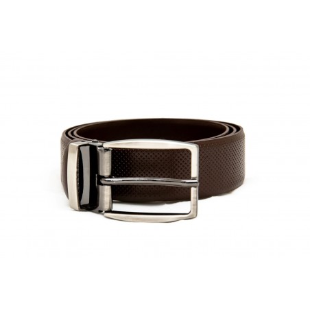 BELT BROWN DOTTED MATTE MADE IN ITALY