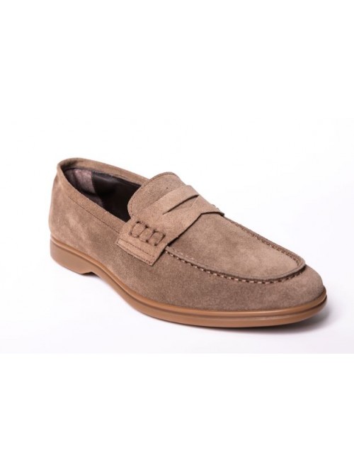 G.Papadogamvros M123 SUEDE TORTORA MADE IN ITALY