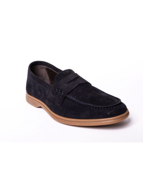 G.Papadogamvros M123 SUEDE BLUE MADE IN ITALY
