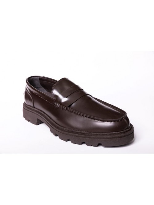 CERRUTI 1881 CSSU813M COW LEATHER BROWN