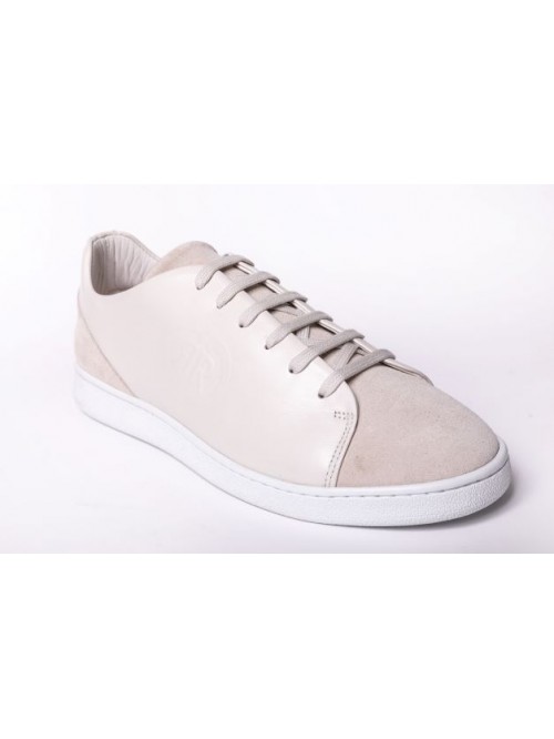CERRUTI 1881 CSSU00801M 100% CALF LEATHER OFF WHITE