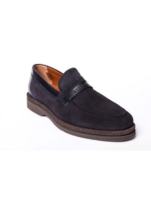 CERRUTI 1881 CSSU00791M 100% CALF LEATHER BLUE